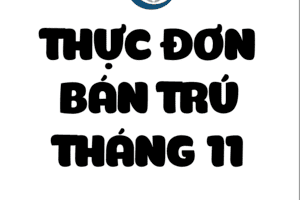 Thực đơn bán trú tháng 11