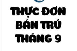 Thực đơn bán trú tháng 9
