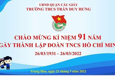 HỌC SINH TRƯỜNG THCS TRẦN DUY HƯNG SẴN SÀNG TRỞ THÀNH NHỮNG ĐOÀN VIÊN TRONG TƯƠNG LAI