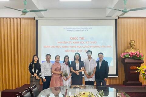 VINH DANH HỌC SINH TRƯỜNG THCS TRẦN DUY HƯNG TẠI CUỘC THI KHOA HỌC KỸ THUẬT CẤP PHƯỜNG YÊN HÒA NĂM HỌC 2025–2026!